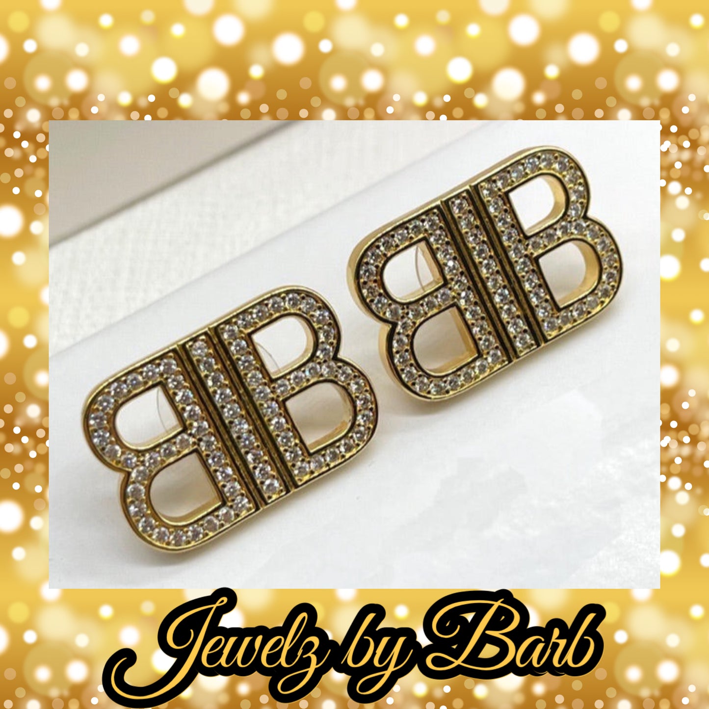 LUX COLLECTION BB GOLD & DIAMOND EARRINGS