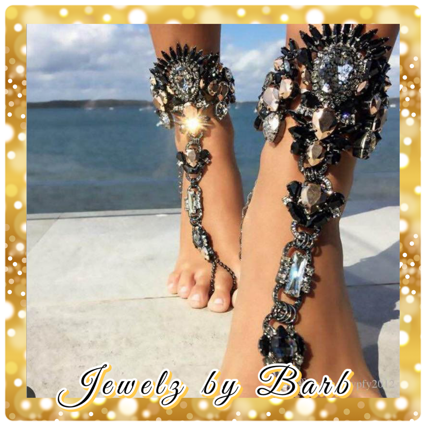 Mermaid Anklet (Crystal or Black)