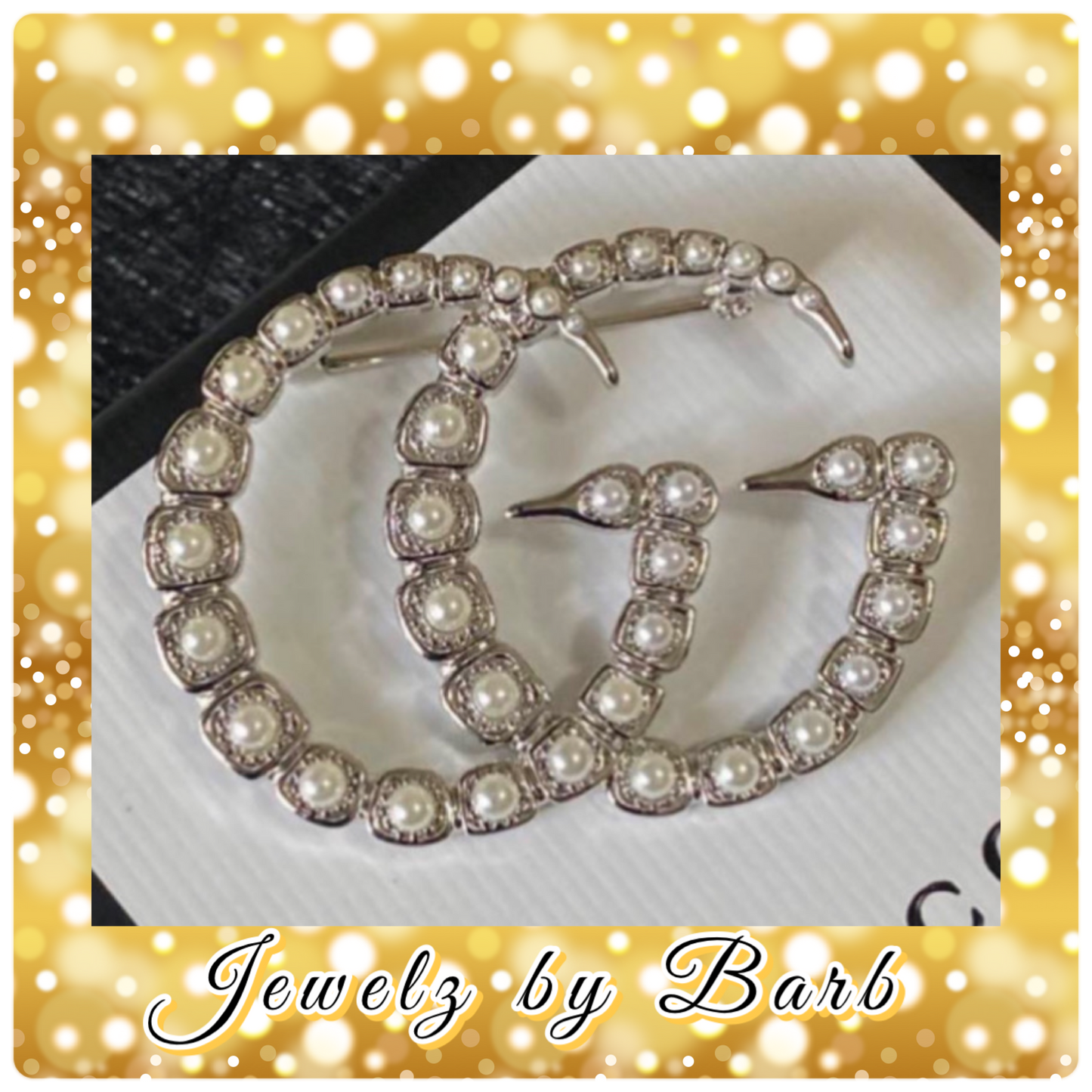 LUX COLLECTION SILVER BROOCH WITH PEARLS