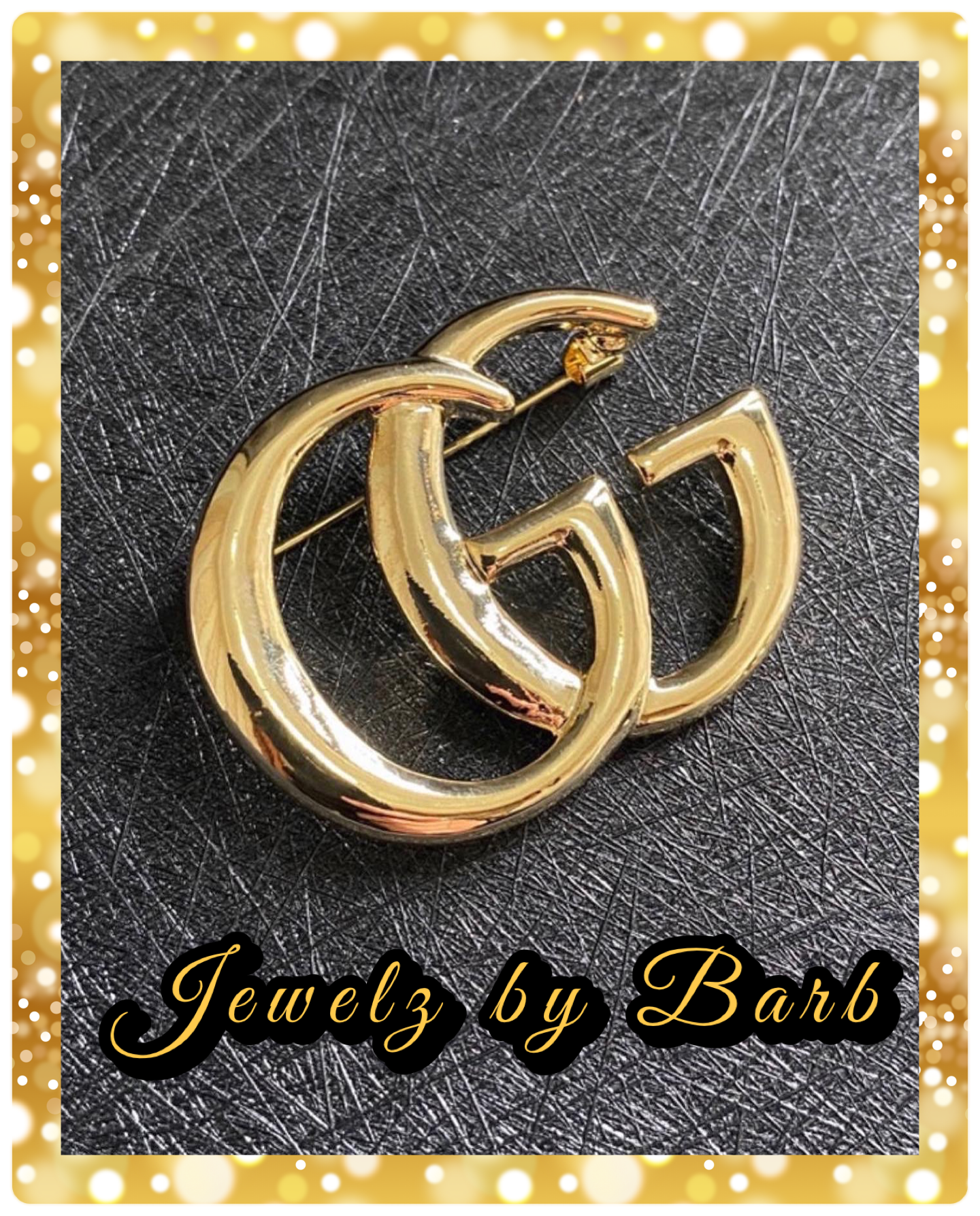 LUX COLLECTION BOLD GOLD BROOCH