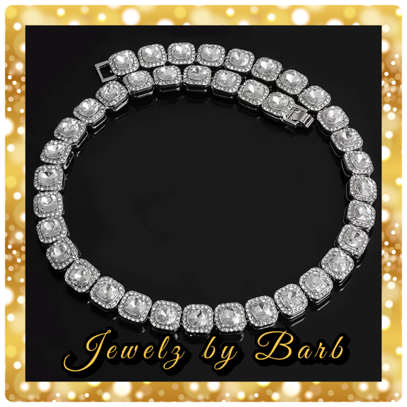 ICED OUT NECKLACE (SILVER)