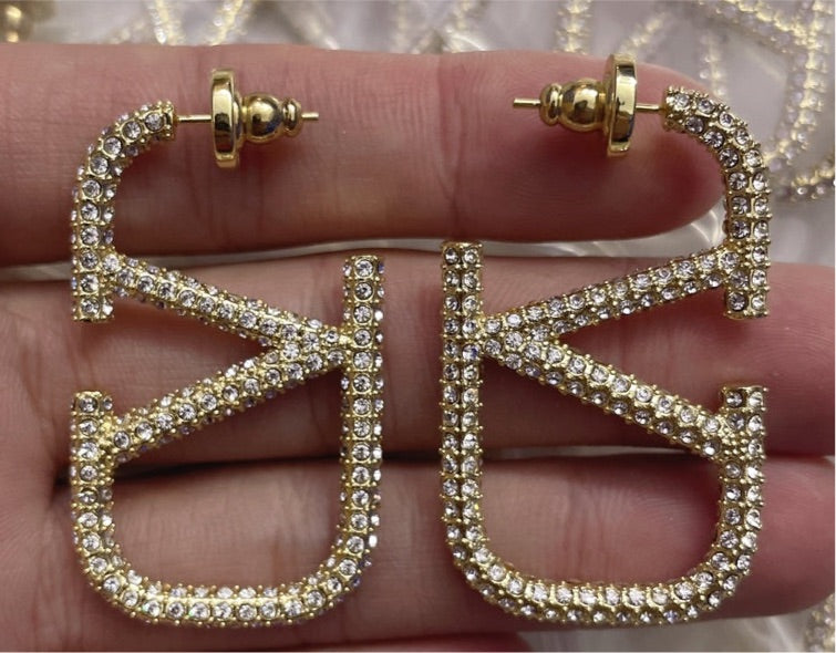 LUX COLLECTION EARRINGS GOLD & DIAMOND EARRINGS