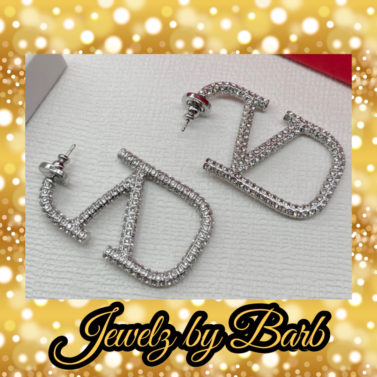 LUX COLLECTION SILVER & DIAMOND EARRINGS