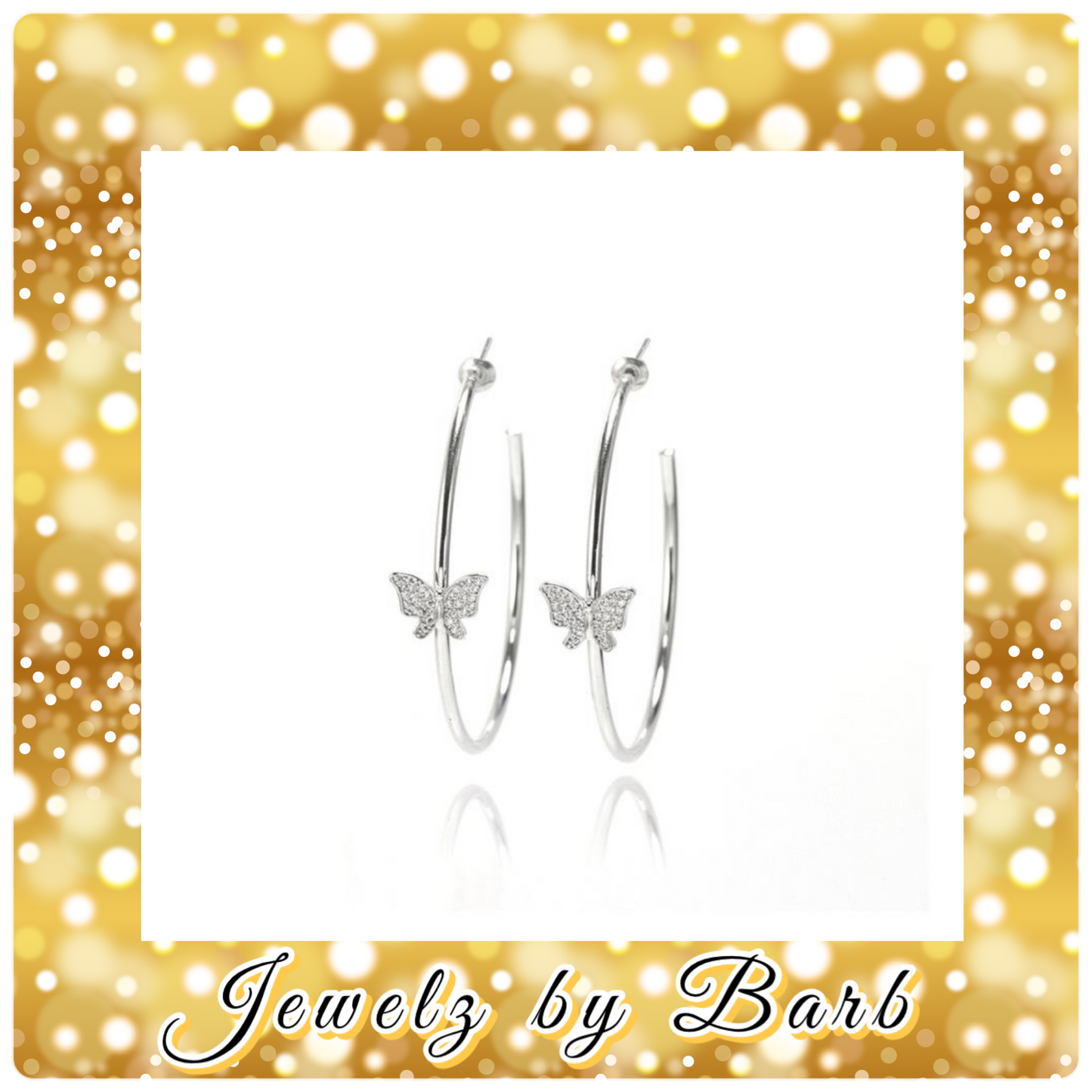 Butta Fly Hoops (Gold or Silver)