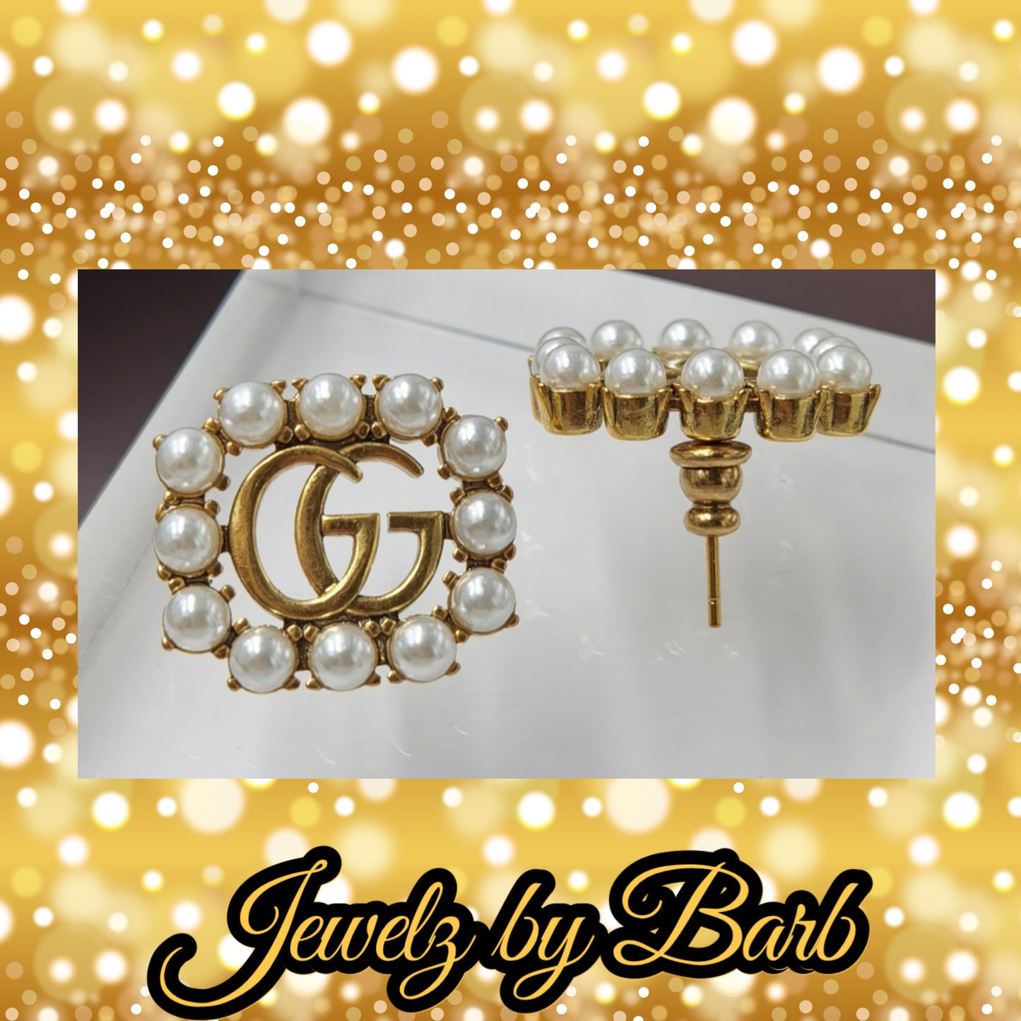 LUX COLLECTION GOLD PEARLS EARRINGS