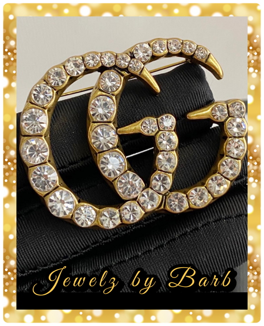 LUX COLLECTION BROOCH GOLD WITH DIAMONDS